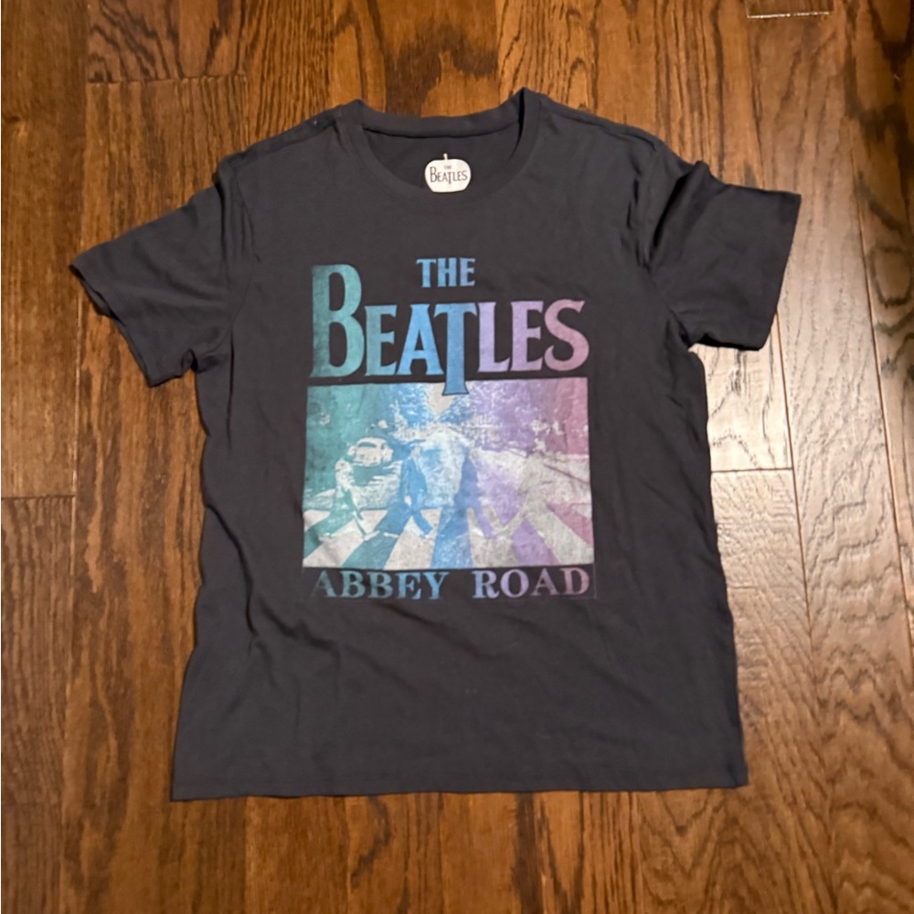 The Beatles Abbey Road adult size small T-Shirt - Dark Gray